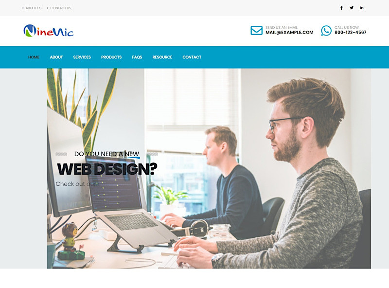 Demo Business Theme - Business Wordpress Theme สำหรับเว็บไซต์องค์กร ธุรกิจ โดยเว็บไซต์สำเร็จรูป Websitethailand