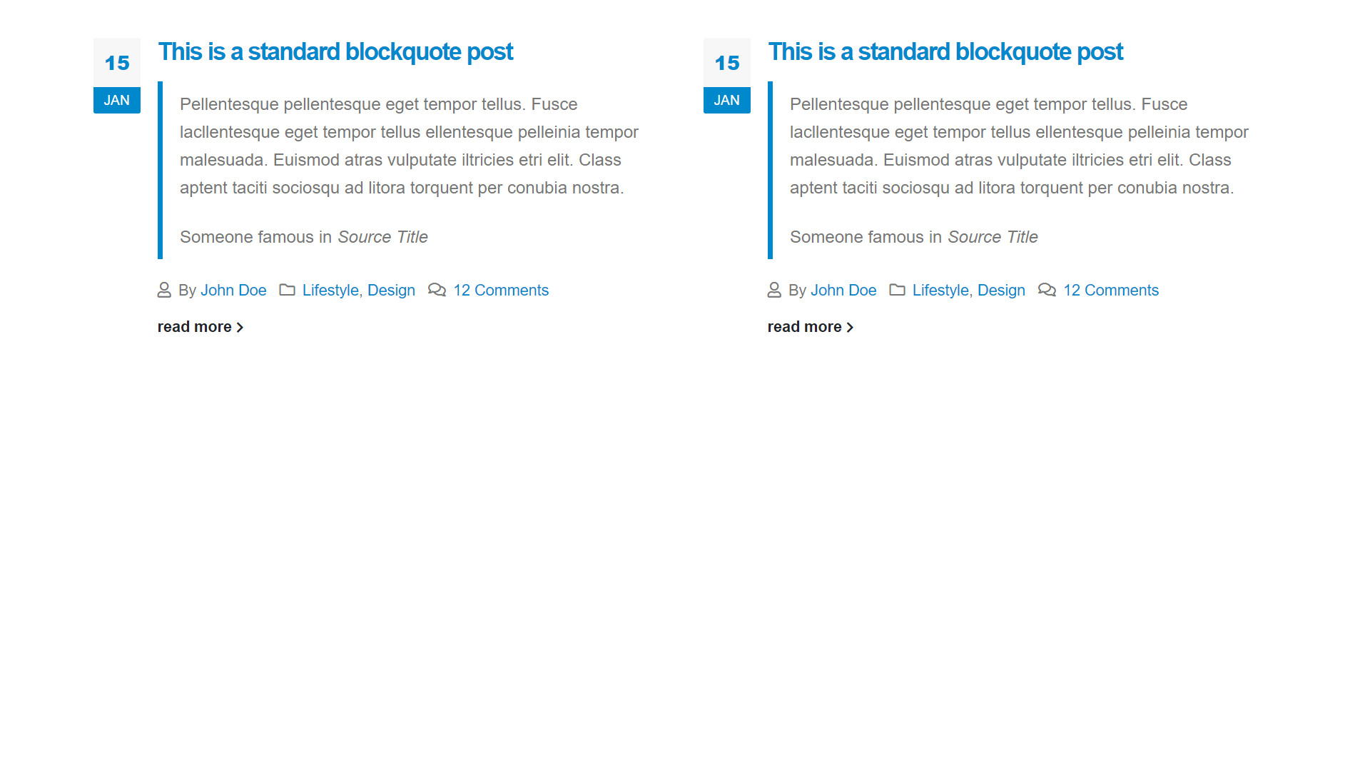Shortcodes posts – post with blockquote แนะนำ เว็บไซต์สำเร็จรูป NineNIC